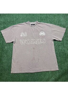 Darc Sport Wolves Club Graphic T Shirt Men's Size M Gray Short Sleeve Tee * READ